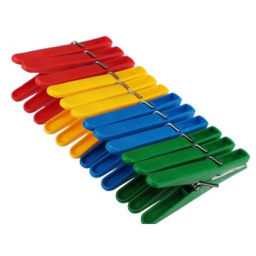 Набор прищепок 12шт, пластик, «Дельфин» Россия