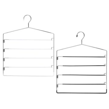 Вешалка универсальная многоярусная 45см, антискользящий металл