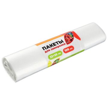 Пакет для заморозки, 3л, 100 шт, 11мкм, полиэтилен (ПНД)