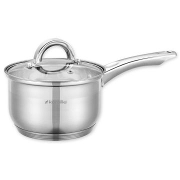 Ковш 1,9л (нжс, стекл. крышка, индукционное 5-ти слойное  дно) Kamille  Польша