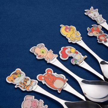 Ложка детская «Зверушка», нержавеющая сталь, 12 дизайнов