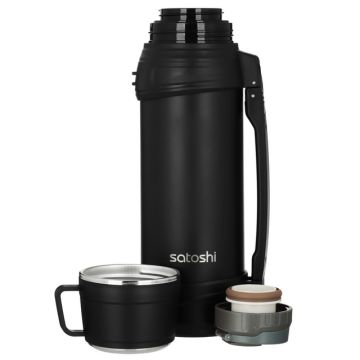 Термос с широкой горловиной 1,20л, нержавеющая сталь 18/10. SATOSHI Акка