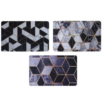 Коврик придверный Print, ПВХ, 44х74 см, 3 дизайна, резиновая подложка