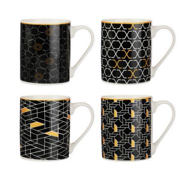Кружка Калейдоскоп, 370мл, фарфор, 4 дизайна