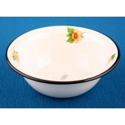 Миска 0,6л эмалированная с рисунком, эмаль, Россия