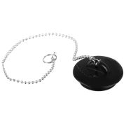 Пробка для ванны с цепочкой 29см, резина, d-4,0см