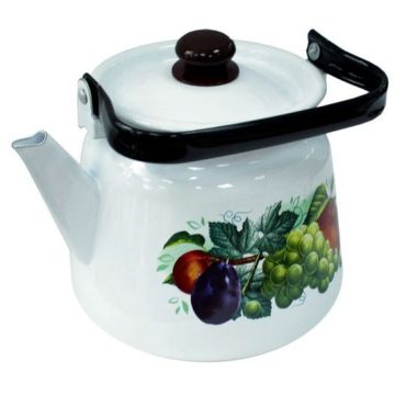 Чайник 3,5л «Дары лета» (эмаль, пластм. кнопка) Россия