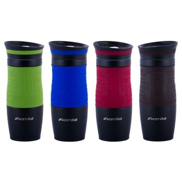Термокружка 380мл (нержавеющая сталь, 4 цвета) Kamille Польша