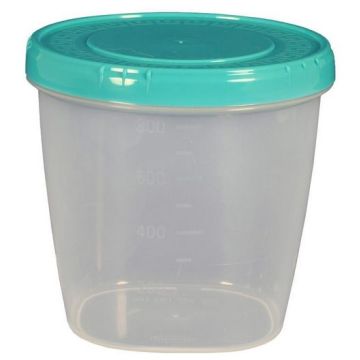 Банка для хранения продуктов пластиковая, с завинчивающейся крышкой 1,0л, Россия