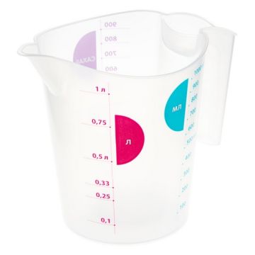 Стакан (кувшин) мерный 1л, полипропилен. Россия