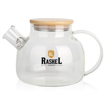 Чайник заварочный 1,0л (стекло, фильтр для чая: нерж. сталь)